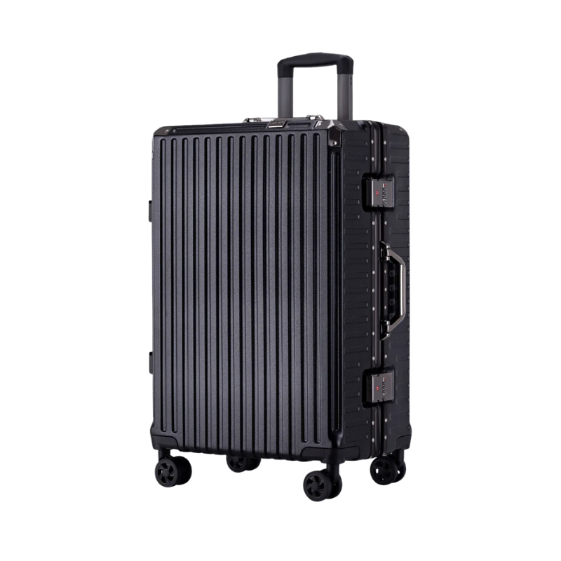 Travel Trolley Luggage (Black Suit)