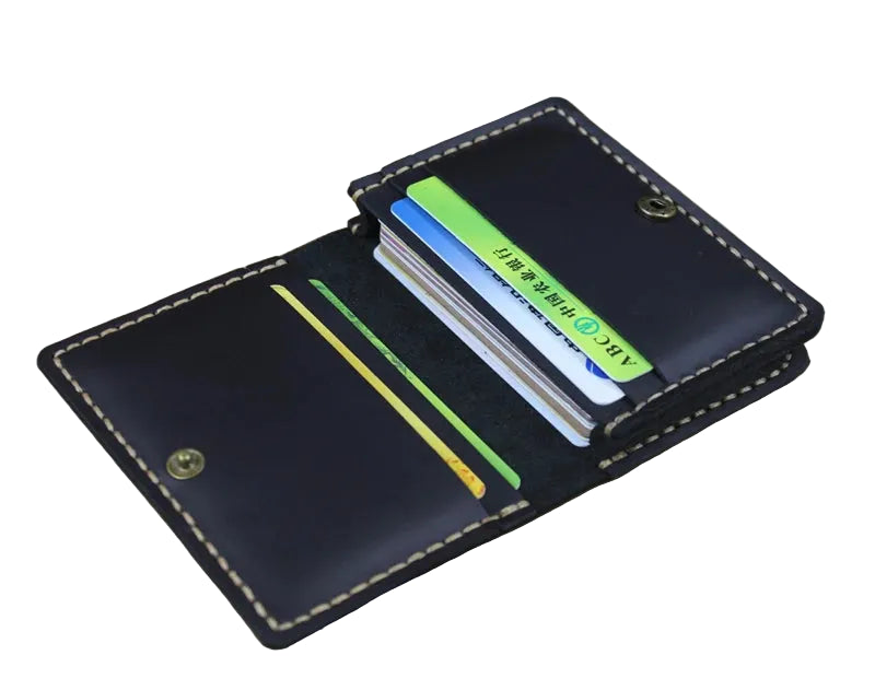 Luxury Leather Card Wallets For Men (Style 2 Black)