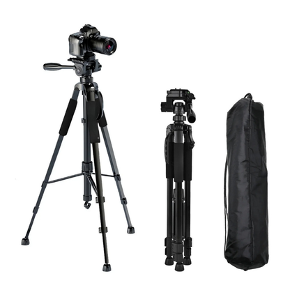 Camera Tripod with Aluminum Pan Head