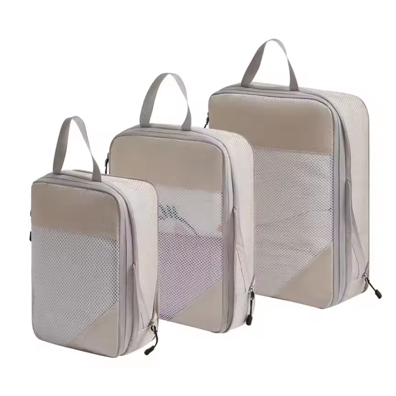 Packing Cubes for Suitcases (Beige - 3pcs)