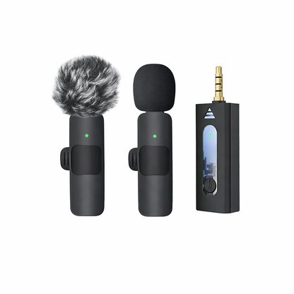 Microphone with Wireless Lavalier for Travel