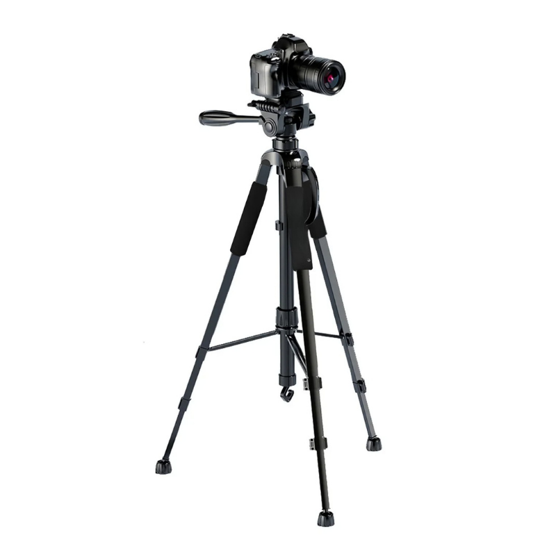 Camera Tripod with Aluminum Pan Head
