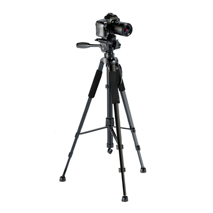 Camera Tripod with Aluminum Pan Head