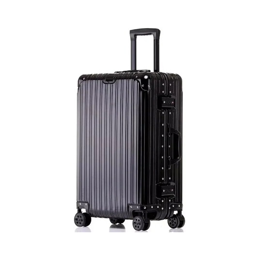 Travel Suitcase Rolling Luggage (Black)