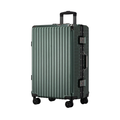 Travel Trolley Luggage (Dark Green Suit)