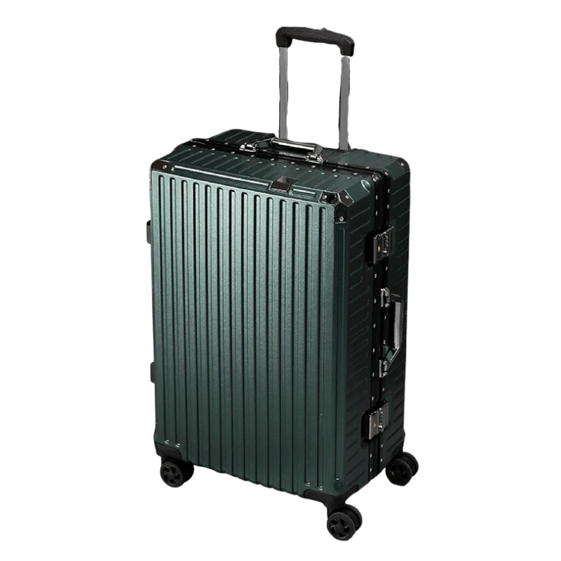 Travel Trolley Luggage (Dark Green)