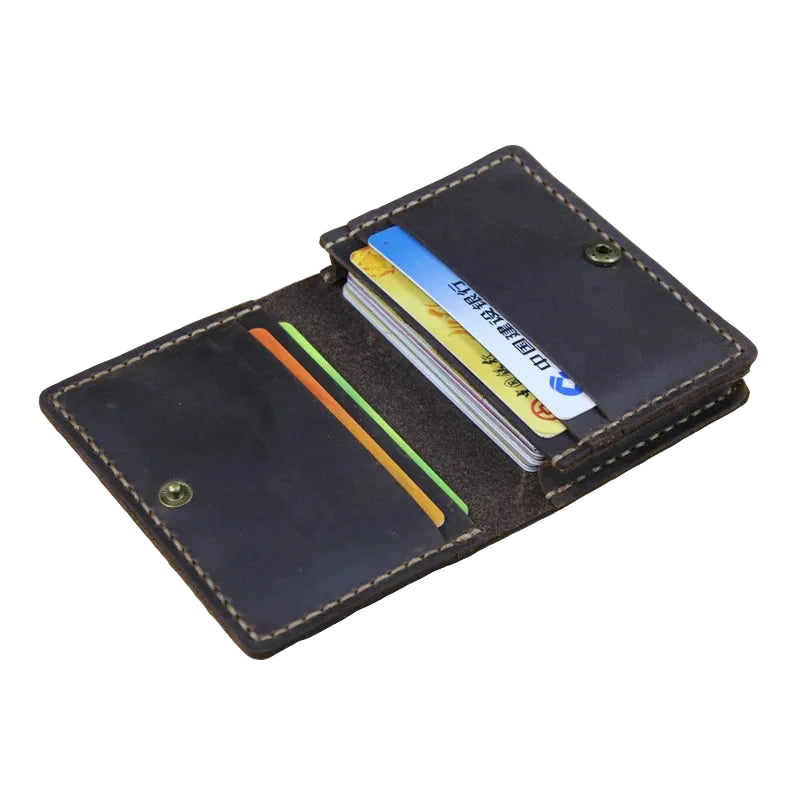 Luxury Leather Card Wallets For Men (Coffee)