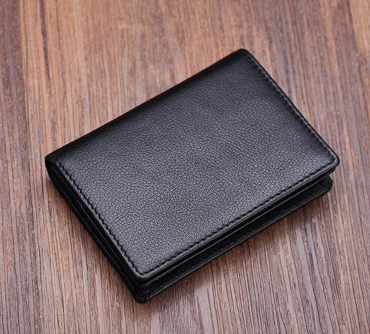 Luxury Leather Card Wallets For Men (Black)