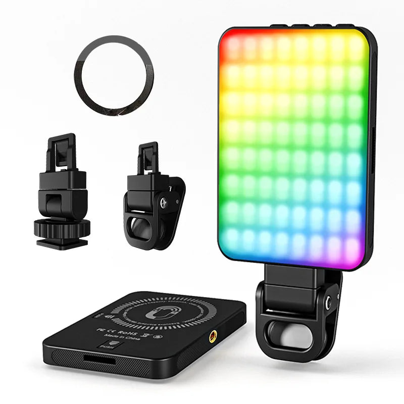 Magnetic Mini LED Ring Light for Travel