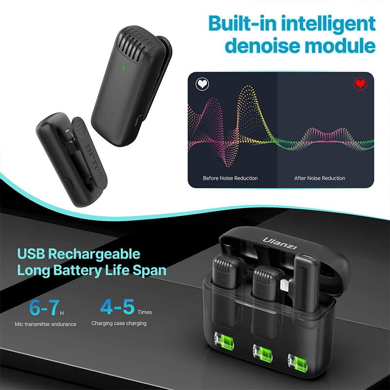 Wireless Microphone with Plug Play (Dual)