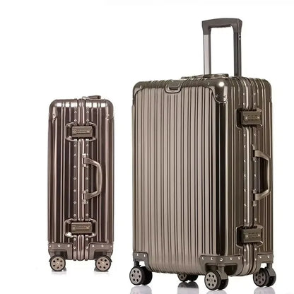 Travel Suitcase Rolling Luggage (Titanium gold)
