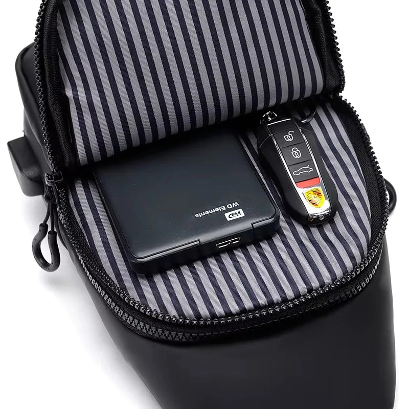 Travel Chest Bag with Solid Crossbody