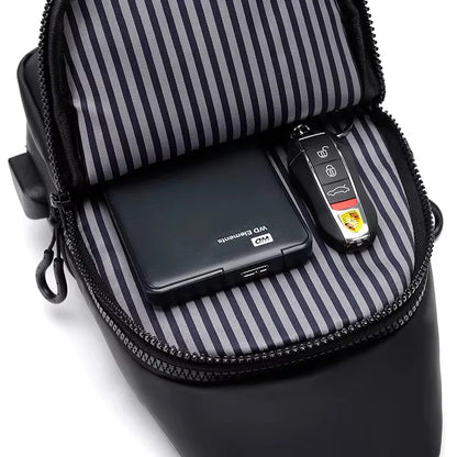 Travel Chest Bag with Solid Crossbody