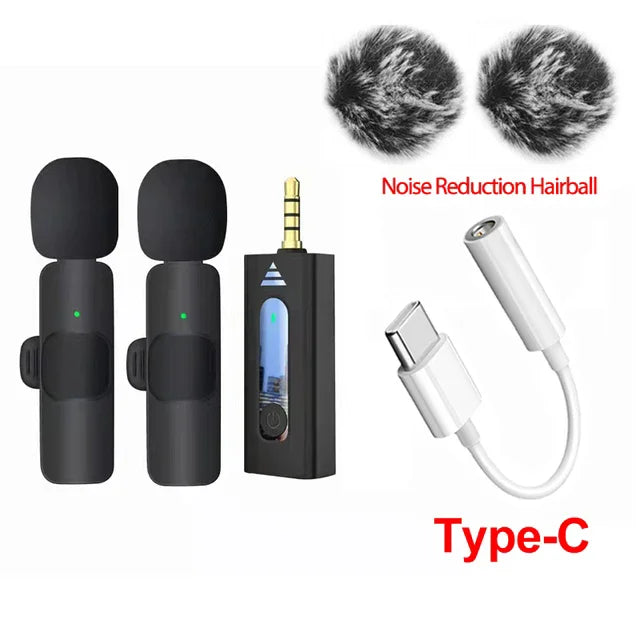 Microphone with Wireless Lavalier for Travel