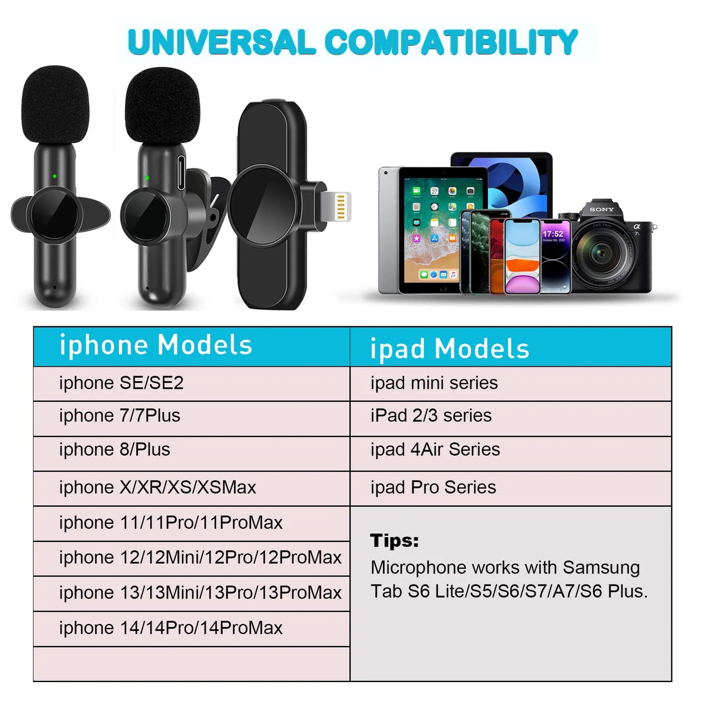 Wireless Microphone with Noise Cancelling