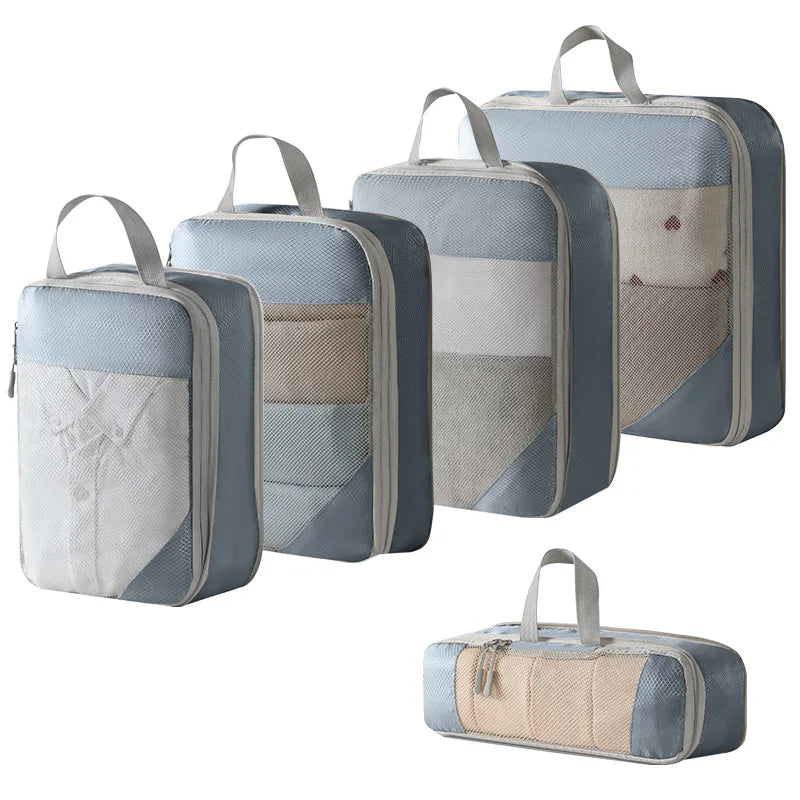 Packing Cubes for Suitcases (Blue-No Cover)