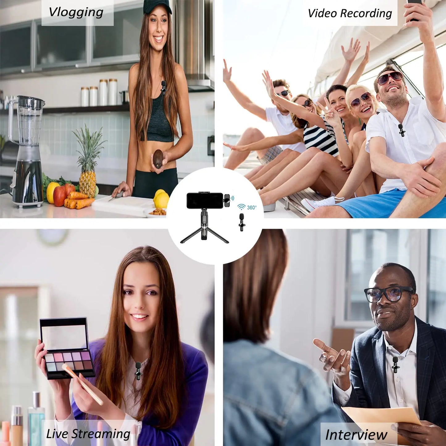 Wireless Microphone with Noise Cancelling