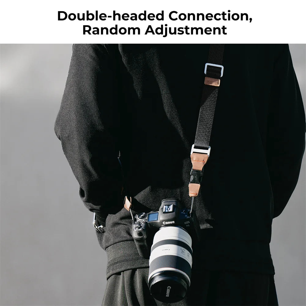 Adjustable Camera Strap (Grey Black)