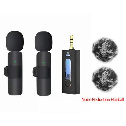 Microphone with Wireless Lavalier for Travel