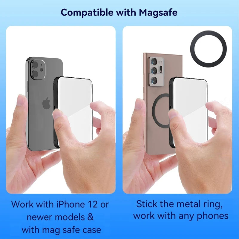 Magnetic Mini LED Ring Light for Travel