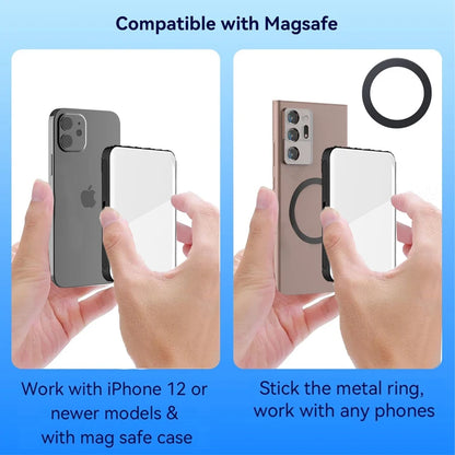 Magnetic Mini LED Ring Light for Travel