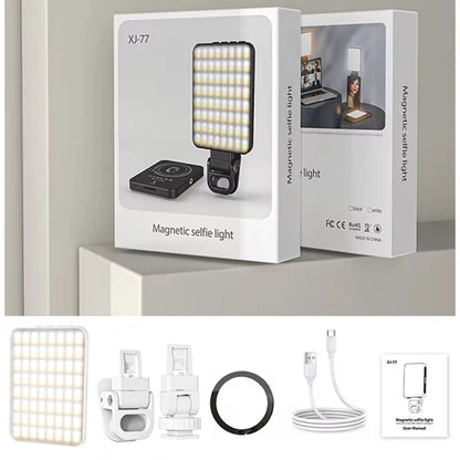 Magnetic Mini LED Ring Light for Travel