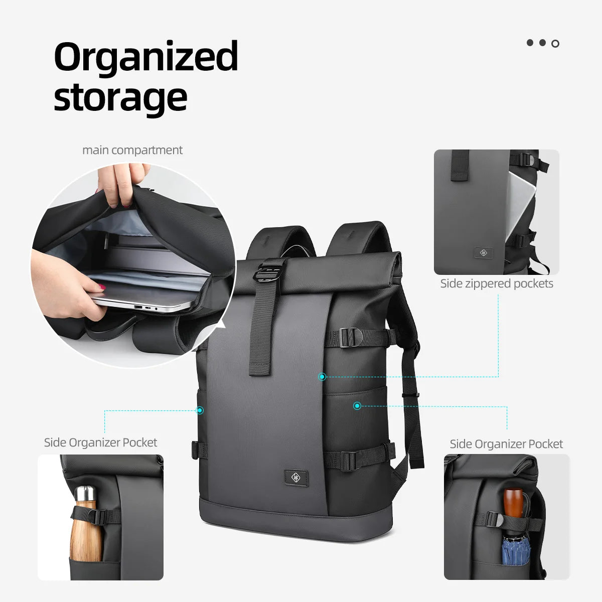 Roll-Top Bag with Waterproof