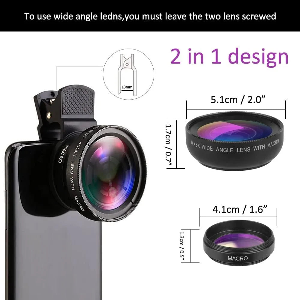 Lens with Universal Clip (Black)