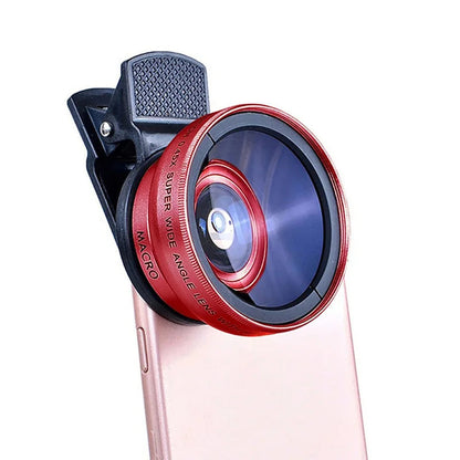 Lens with Universal Clip (Red)