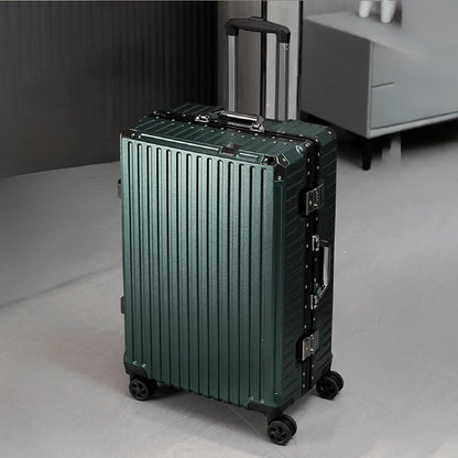 Travel Trolley Luggage (Dark Green)