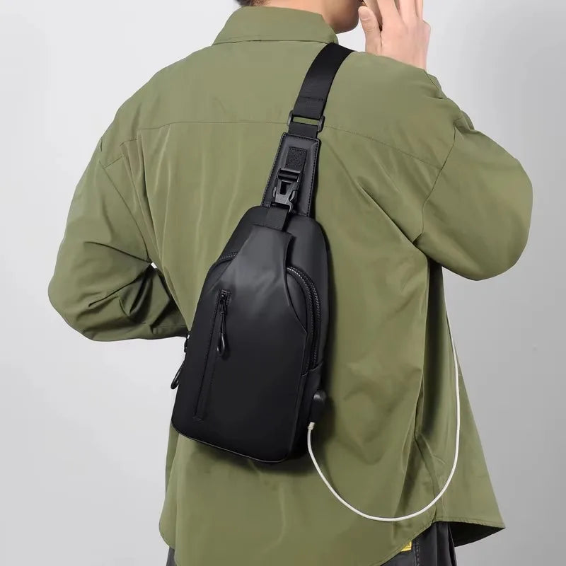 Travel Chest Bag with Solid Crossbody