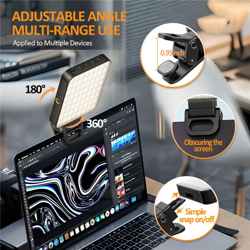 Magnetic Mini LED Ring Light for Travel