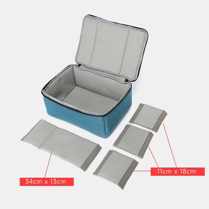 Bag Organizer Divider For Cameras (Blue)