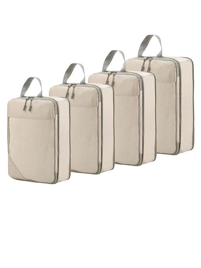 Packing Cubes for Suitcases (Beige- 4 pcs)