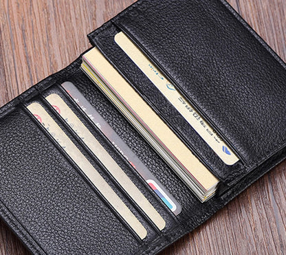 Luxury Leather Card Wallets For Men (Black)