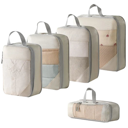 Packing Cubes for Suitcases (Beige-No Cover)