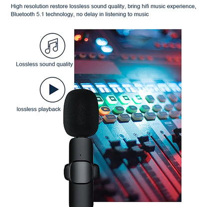 Microphone with Wireless Lavalier for Travel