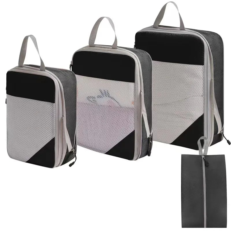 Packing Cubes for Suitcases (Black- 4 pcs)