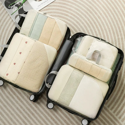 Packing Cubes for Suitcases (Beige- 4 pcs)