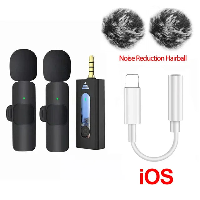 Microphone with Wireless Lavalier for Travel