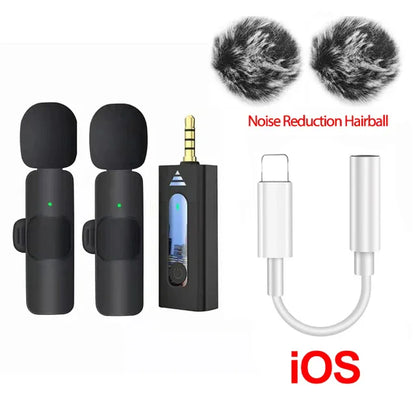 Microphone with Wireless Lavalier for Travel