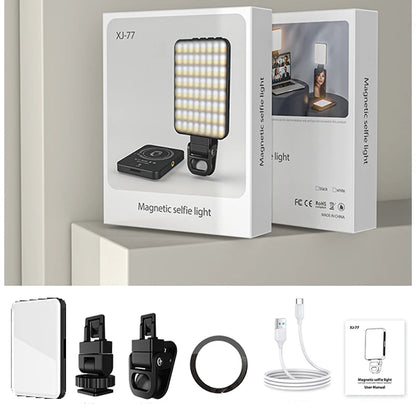 Magnetic Mini LED Ring Light for Travel