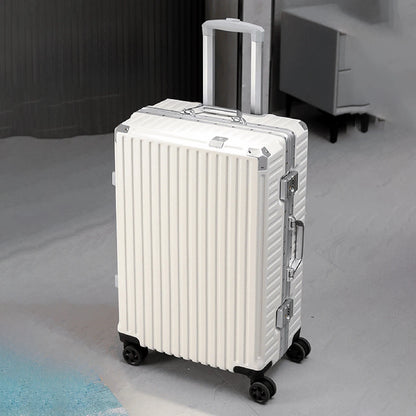 Travel Trolley Luggage (White)