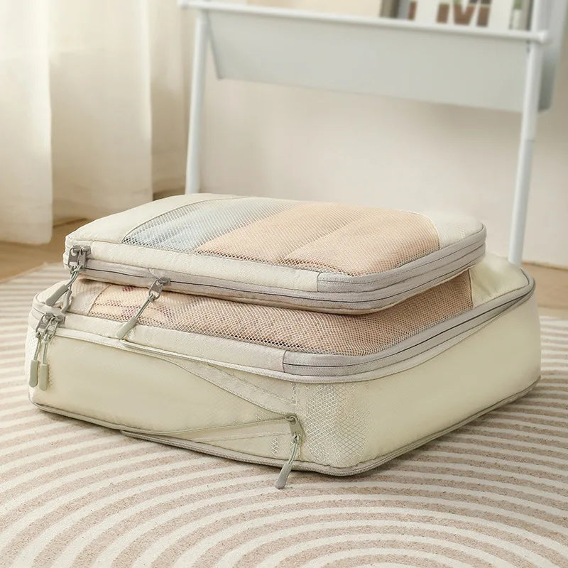 Packing Cubes for Suitcases (Beige- 4 pcs)
