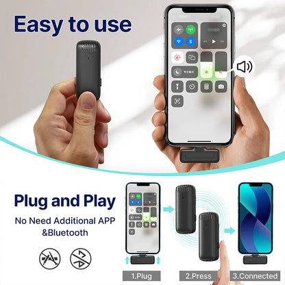 Wireless Microphone with Plug Play (Dual)