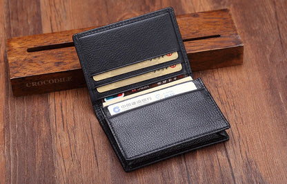 Luxury Leather Card Wallets For Men (Black)