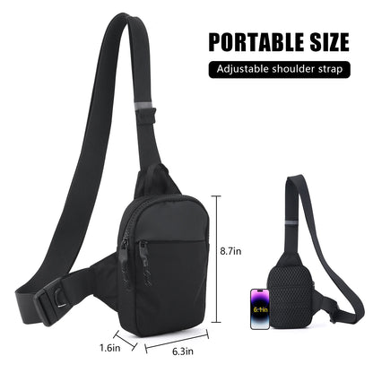 Sling Bag with Mini Nylon Satchel