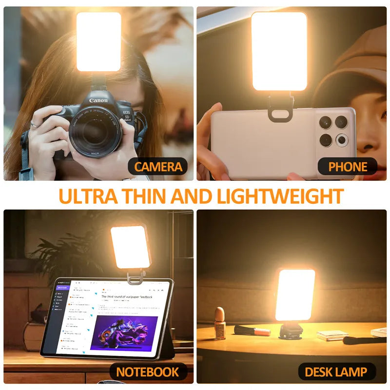 Magnetic Mini LED Ring Light for Travel