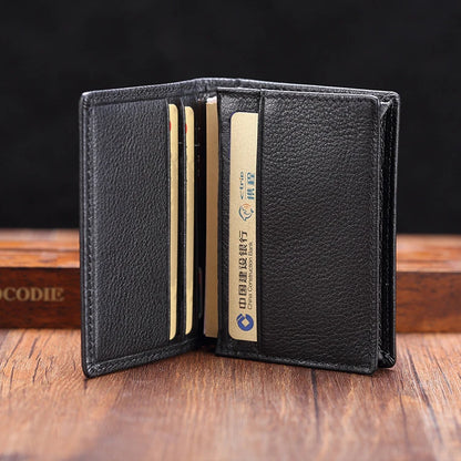 Luxury Leather Card Wallets For Men (Black)