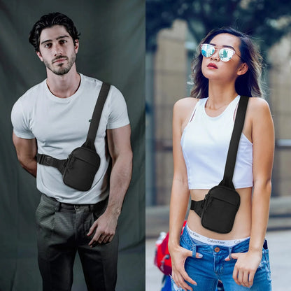 Sling Bag with Mini Nylon Satchel